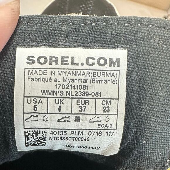 Sorel Out N About Leather Snow Boot Waterproof Lace Up Women’s Size 6 Gorpcore - Picture 7 of 10